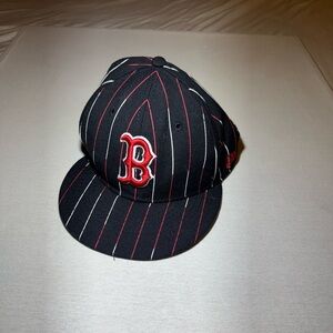 New Era Black and Red Fitted Cap